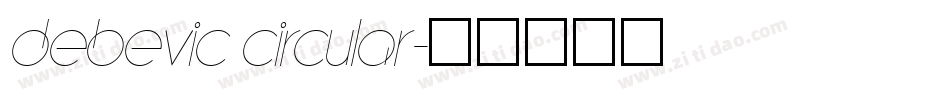 Debevic Circular字体转换